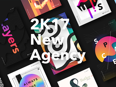 2K17 New Agency 2017 agency design graphic new poster purjus series