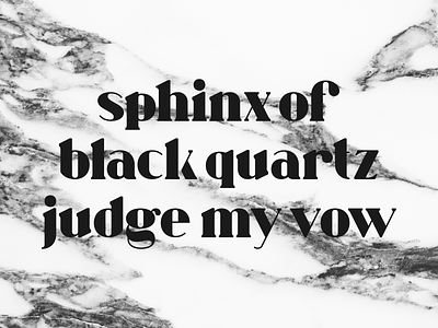 numero 10 - wip black font glyphs serif type typography