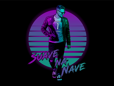 Suave na Nave duotone gradient illustration illustrator photoshop shirt design tracing vector