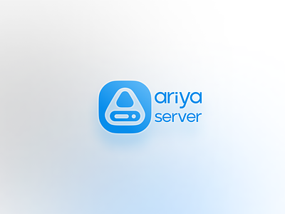 Ariya Server Logo blue branding logo logo design logo designer logo maker logo mark logo mark symbol icon logotype minimal vector