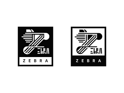 Zebra Logo black blackwhite logo white zebra
