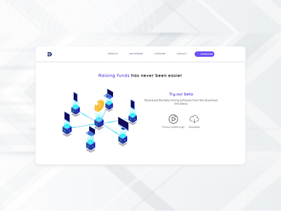 Landing page design flat front end design ui web