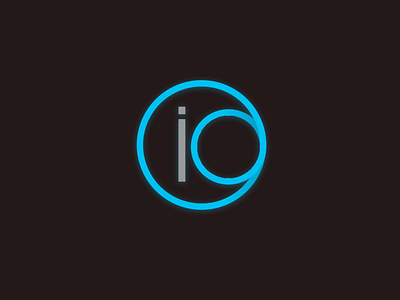 Logo for the IO project brand identity branding logo logotype minimal