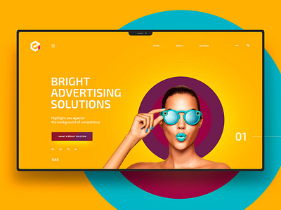 UI/UX Design For Advertising Agency Website