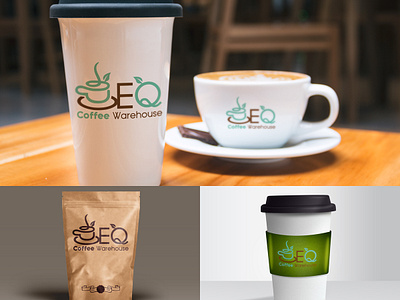 Coffee Warehouse branding design illustration logo vector