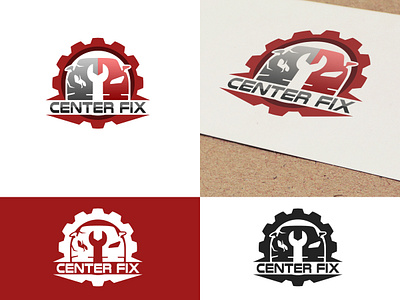 Logo Design for Center fix by Sidra_Studio on Dribbble