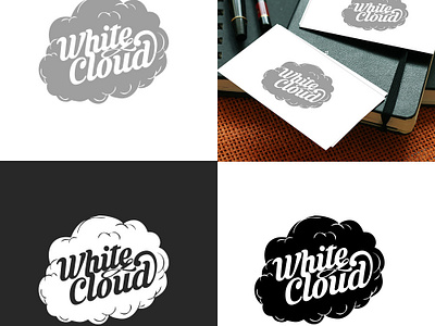 White Cloud Logo design