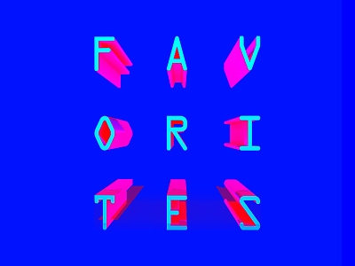 Favorites 3d album art bright cover art gradient type