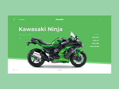 Kawasaki product page app branding ecommerce productpage ui ui design ux uxdesign