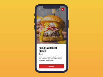 TGI Fridays App Menu app app design design ecommerce food menu menu design productpage typography ui ui design uidesign uxdesign
