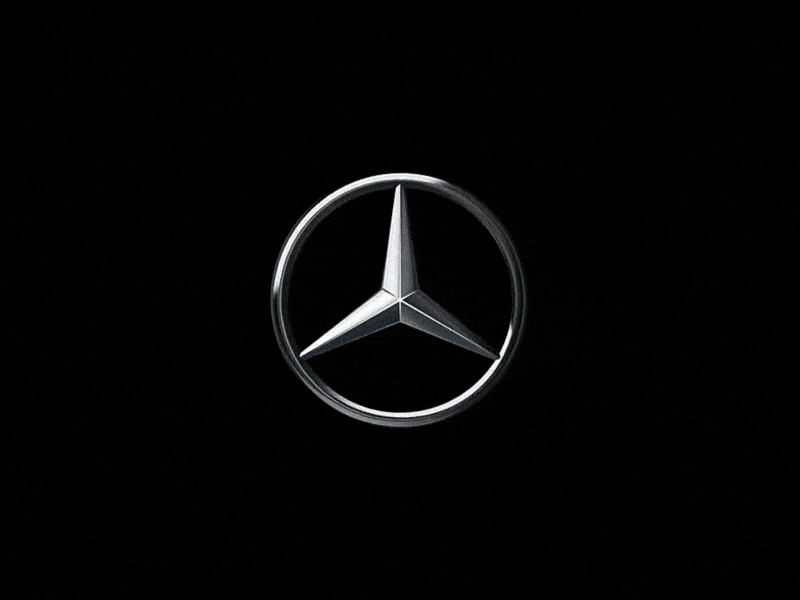 Mercedez Benz Logo Animation 3d animation logo motion graphics