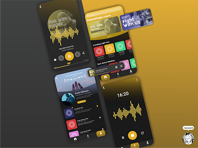 Podcast App UI Concept design music app music player podcast ui design uiux