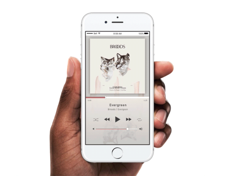 Daily UI #009 - Music Player dailyui interaction ios music player ui