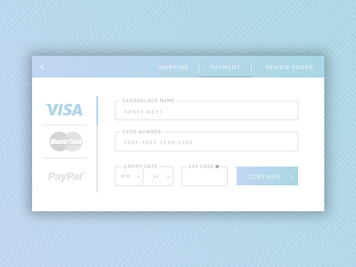 Daily UI #002 - Credit Card Payment checkout concept credit card payment daily ui 002 dailyui ui