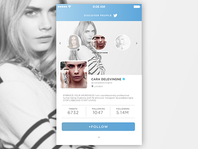 Daily UI #006 - User Profile pt. II concept daily 006 dailyui twitter ui user profile