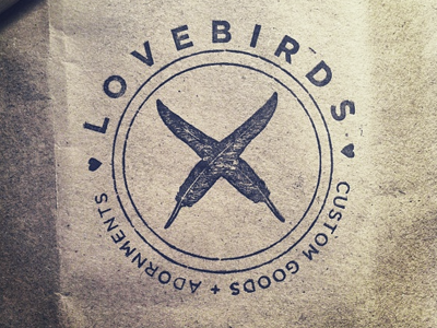 Lovebirds Stamp