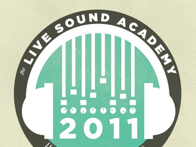 The Live Sound Academy - Logo academy headphones logo music