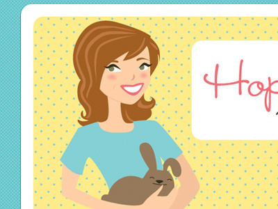 Hopscotch Haiku - Illustration bunny copy writer illustration writer