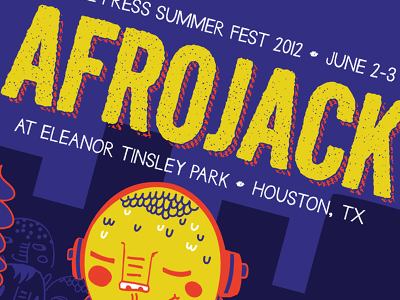 Type Closeup Poster #2 afrojack free press summer fest illustration poster print typography