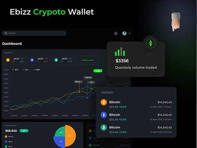 Crypto Wallet design icon illustration logo typography ui website