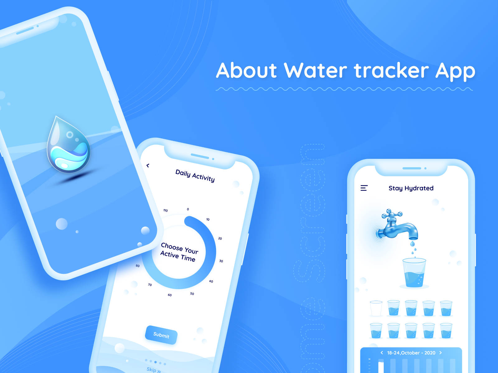 Water Tracker App by Ebizzinfotech on Dribbble