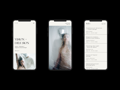 Vision + Delusion - E-Magazine | UI/UX