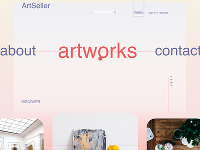 ArtSeller art ui ui ux uiux webdesign webdesigner website