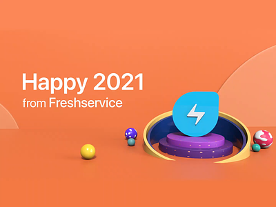 Year in review 2020 by Freshservice 3d abstract 3danimation animation behance project calendar cinema4d earth funnel geometric design landscape love minimal modeling motiongraphics newyear reel review smiles tickets
