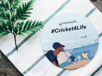 Cricket4Life art art direction artwork branding cricket cricket4life freshworks illustration illustrations worldcup