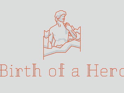 Birth Of A Hero adobe illustration adobe illustrator branding branding and identity clean geometric logo