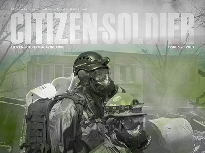 Citizen-Soldier Magazine Cover adobe indesign army army national guard indesign layout layout design magazine print design
