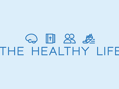 Healthy Life Conference branding design icon illustration logo print design typography vector