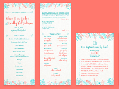 Robinson Wedding Print Design adobe indesign design indesign layout design print print design typography wedding