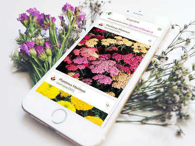 GrowIt! App - garden socially android flowers garden gardening ios mobile mobile ui photo app plants