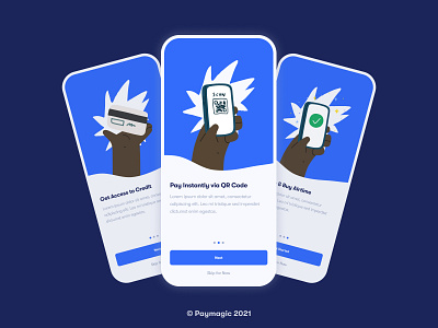 Mobile App Onboarding Screens