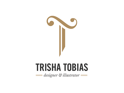 Personal Mark identity logo mark name personal sword t trisha tobias type