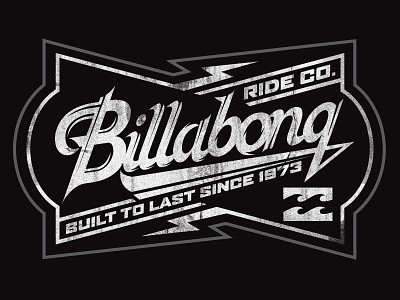 Billabong Design action sports apparel badge billabong branding