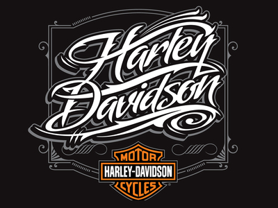 Harley Davidson Script by Dan Janssen - Dribbble