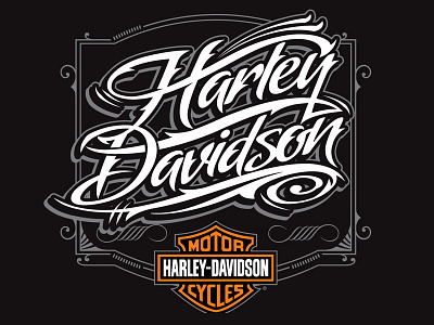Harley Davidson Script badge circle harley motorcycle