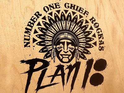 PlanB Skateboards Chief Badge action sports plan b plan b skateboards skateboard skateboard graphics skateboards
