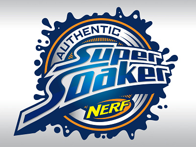 Nerf Super Soaker Rebrand branding logo nerf