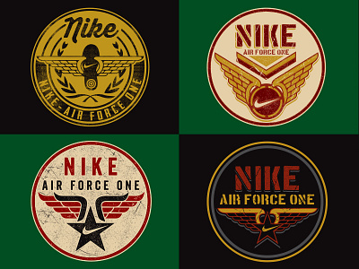 Nike Air Force One Patch badge circle icon nike nike apparel soupgraphix wings