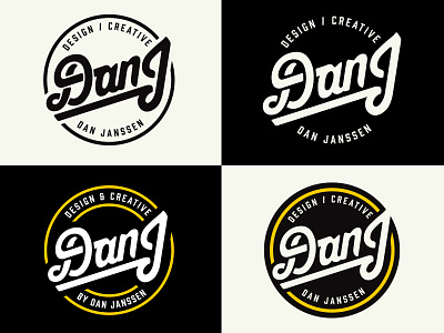 DanJ personal branding exploration badge circle crest