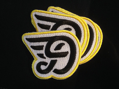 Flying D mini patch d icon logo patch