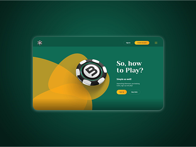 Gambling landing page branding casino flat gambling landing page ui web website