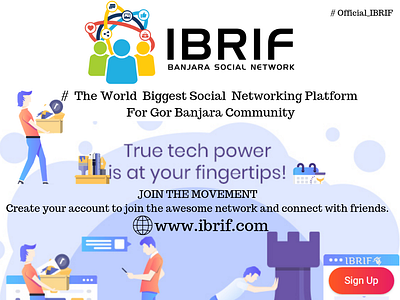 The World Biggest Networking Platform For Gor Banjara Communit branding design ui vector web