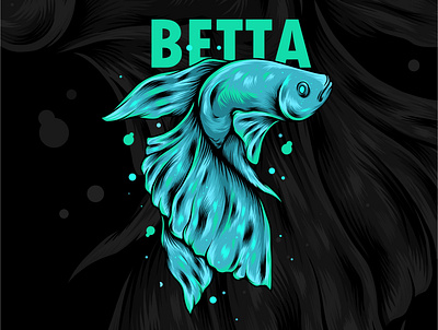 Beta Fish apparel design artwork artworkforsale design illustration illustrations photoshop tshirt art tshirt design vector illustration