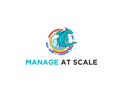 Manage At Scale Logo app artwork branding cover cover art cover design design flat icon illustration logo pattern art ui vector