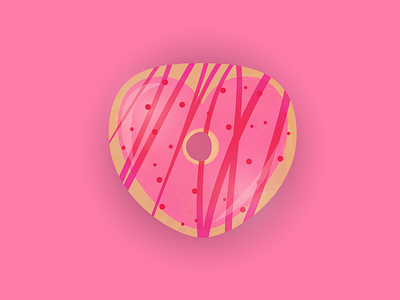 Heart shaped donut