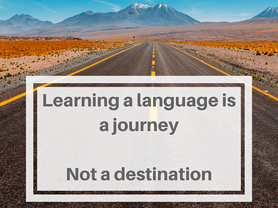 Language Learning is a Journey canva language learning motivation